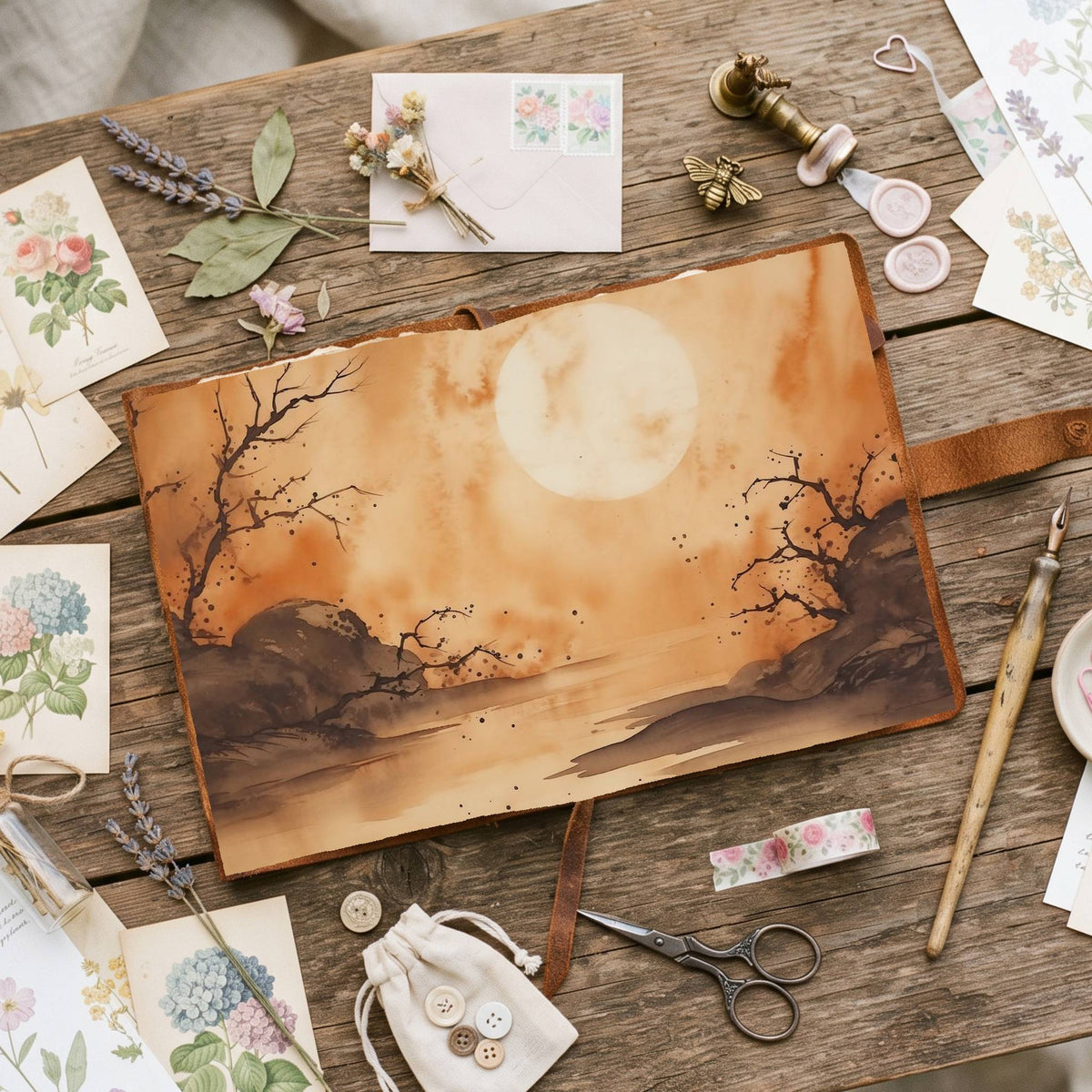 Full Moon Digital Papers