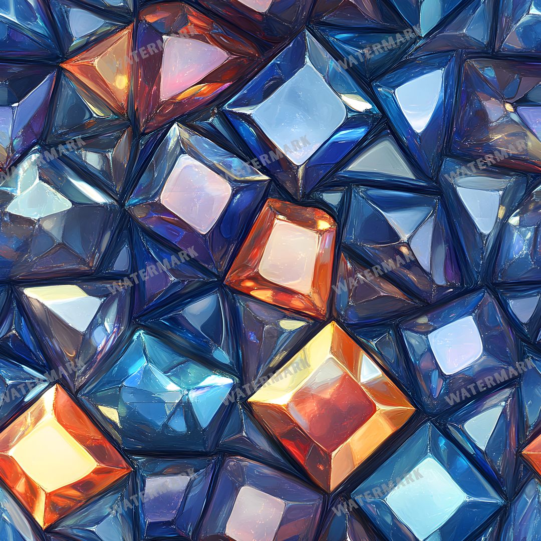Gems Seamless Pattern