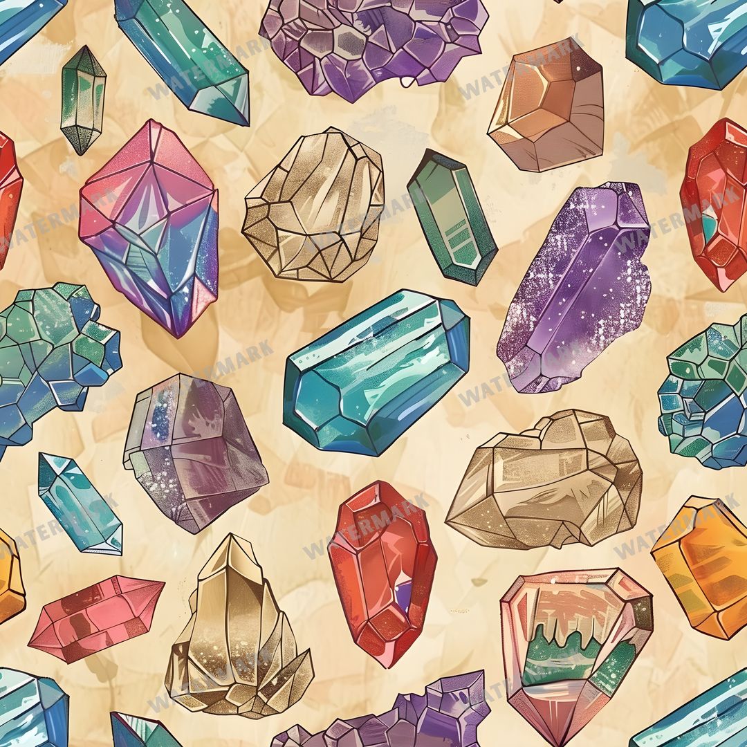 Gems Seamless Pattern