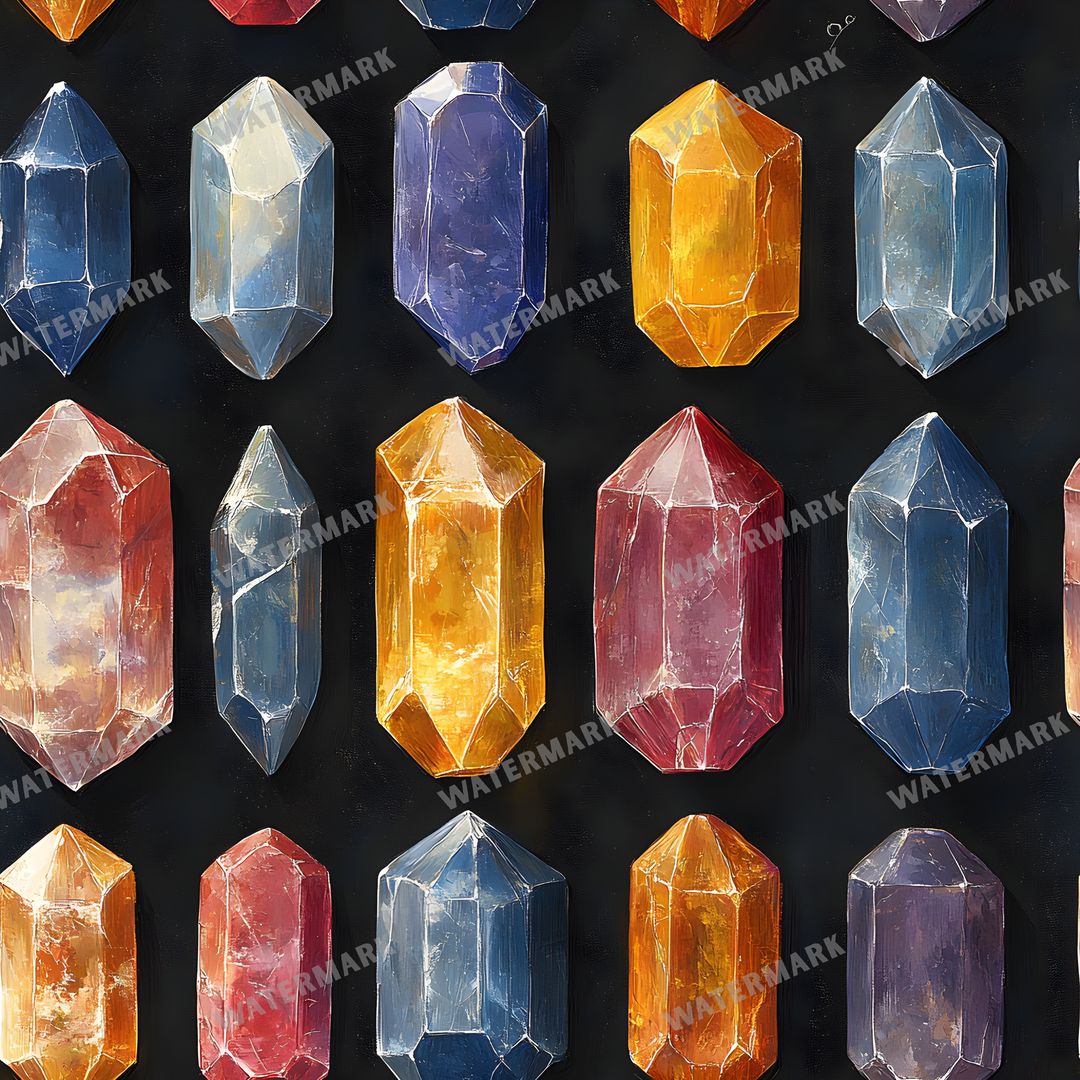 Gems Seamless Pattern