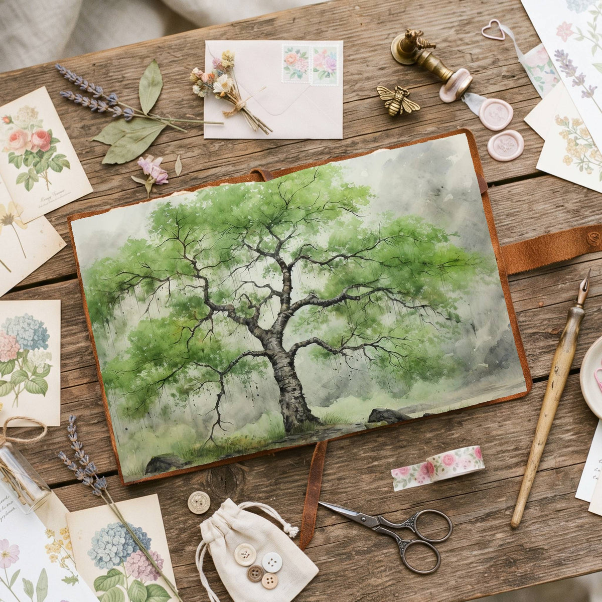 Ginkgo Biloba Tree Digital Papers