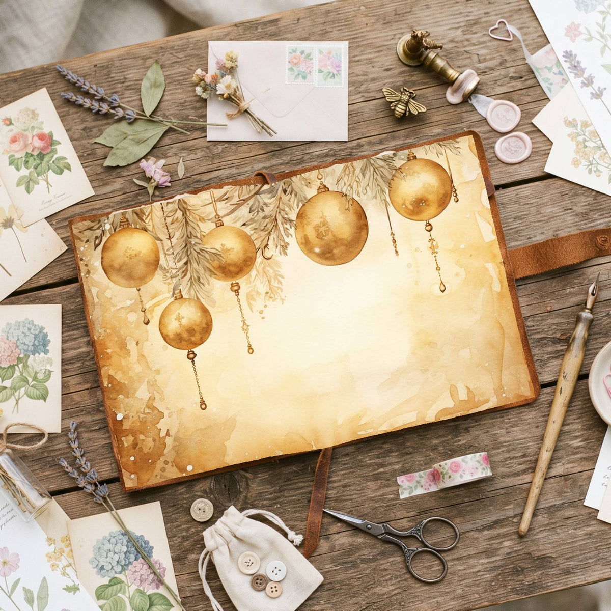 Gold Christmas Digital Papers