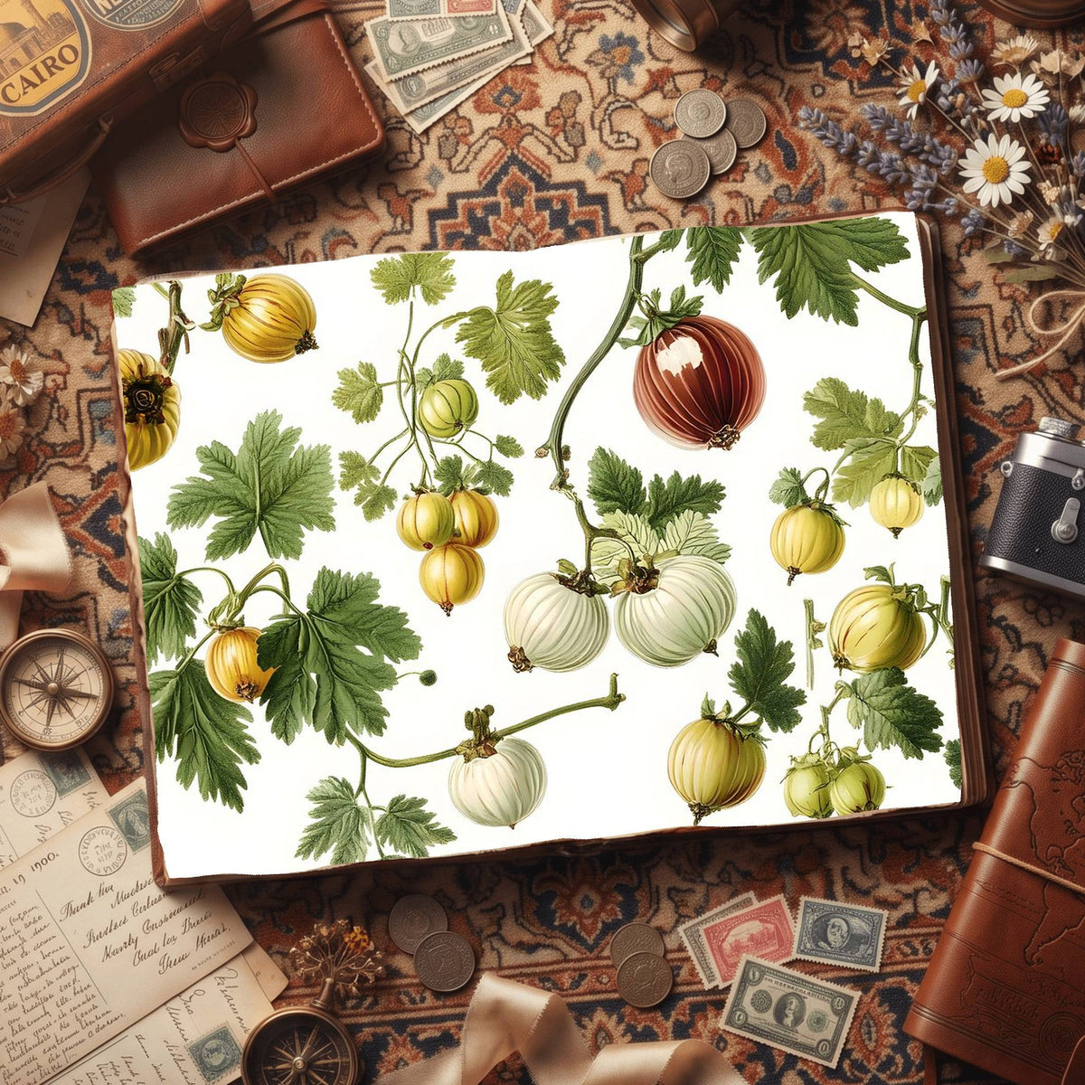 Gooseberries Digital Papers