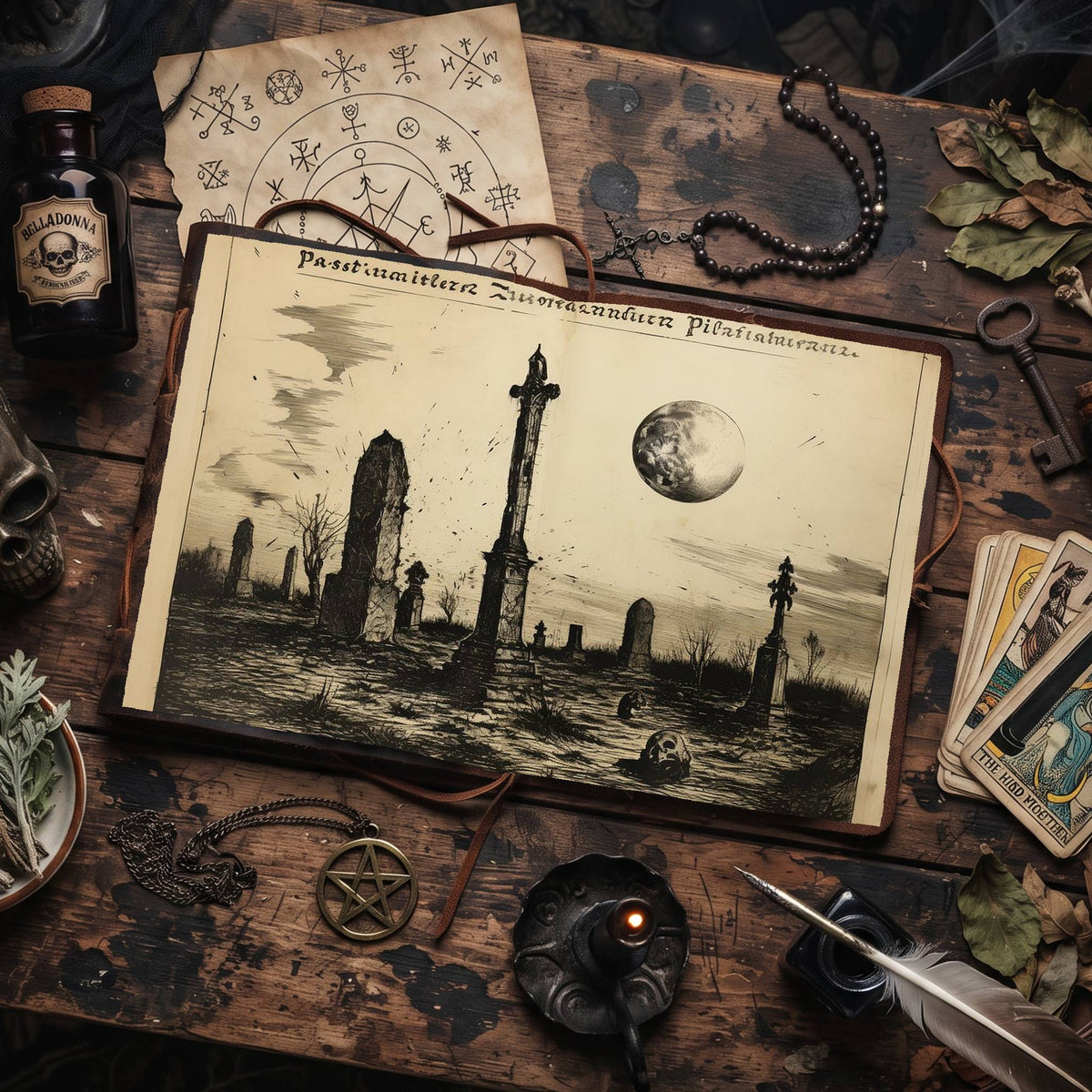 Gothic Cemetery Digital Papers