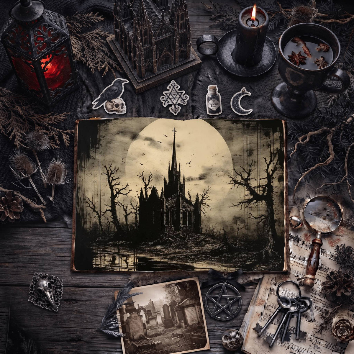 Gothic Church Digital Papers