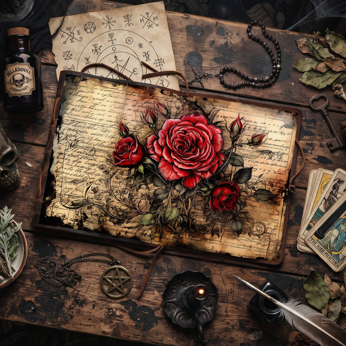 Gothic Rose Digital Papers