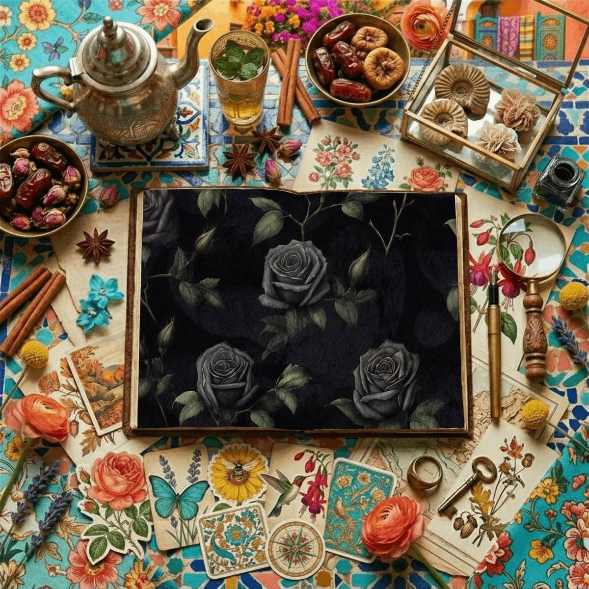 Gothic Rose Digital Papers