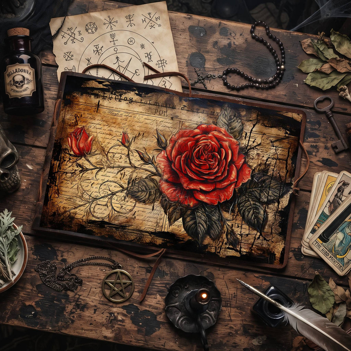 Gothic Roses Digital Papers
