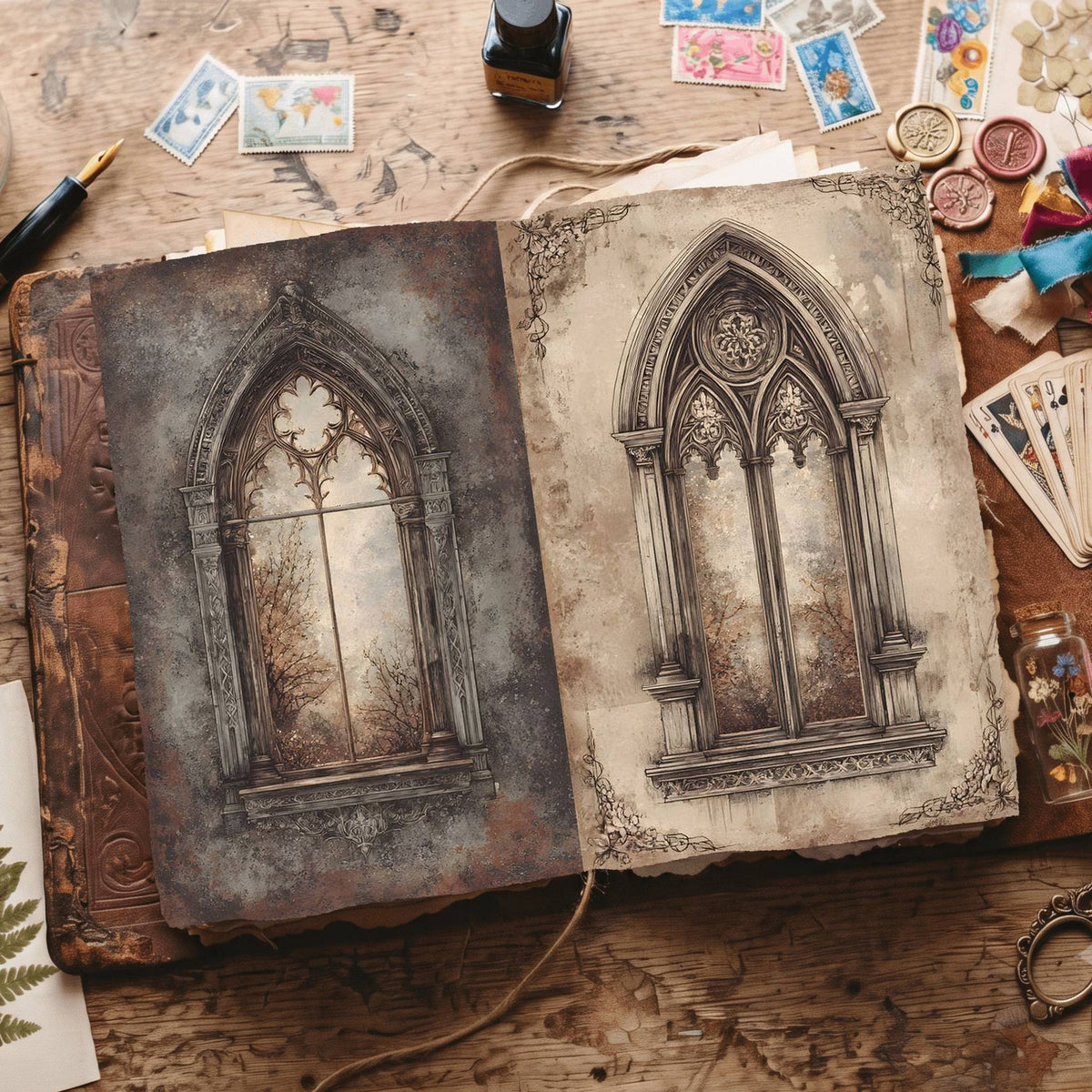 Gothic Digital Papers