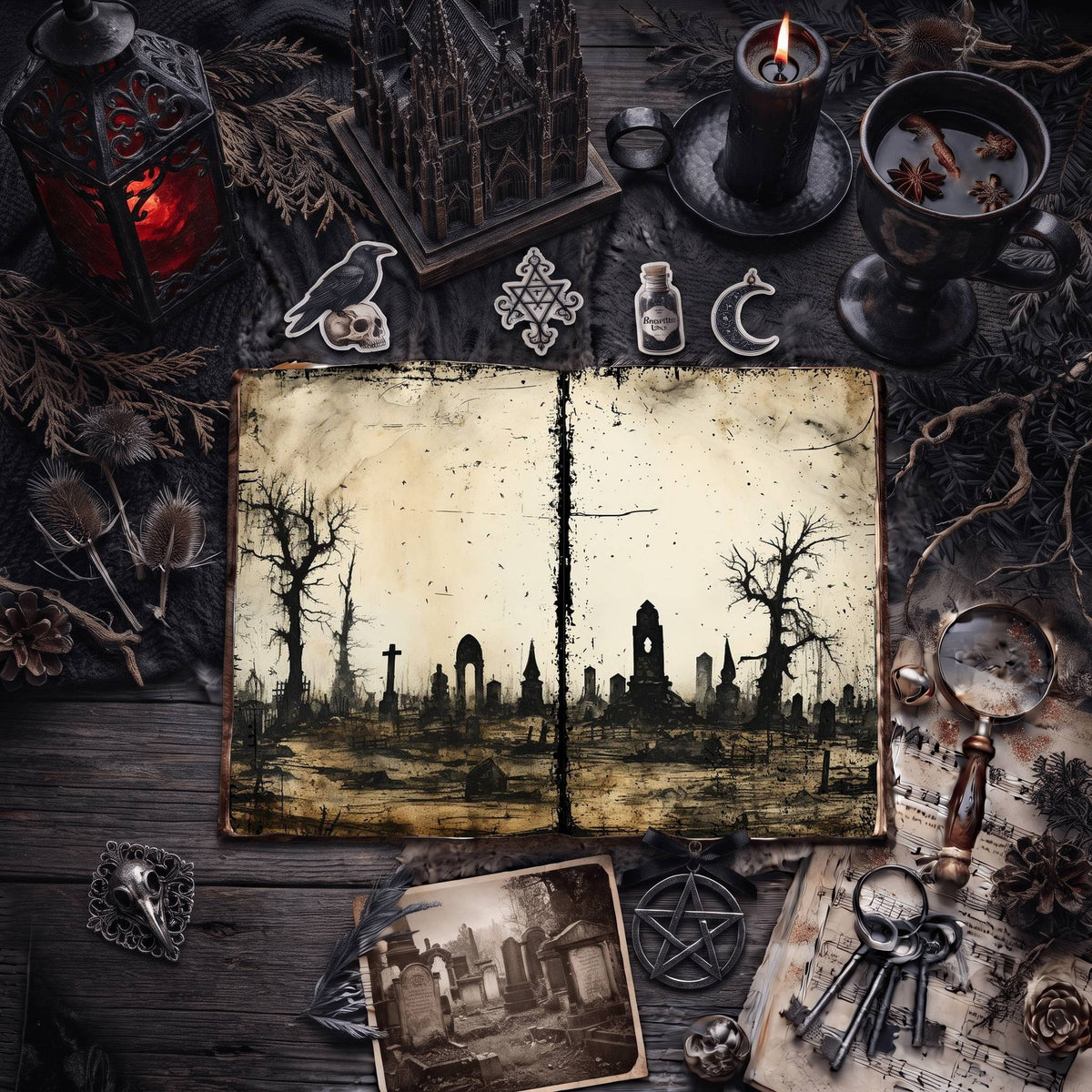 Gothic Digital Papers