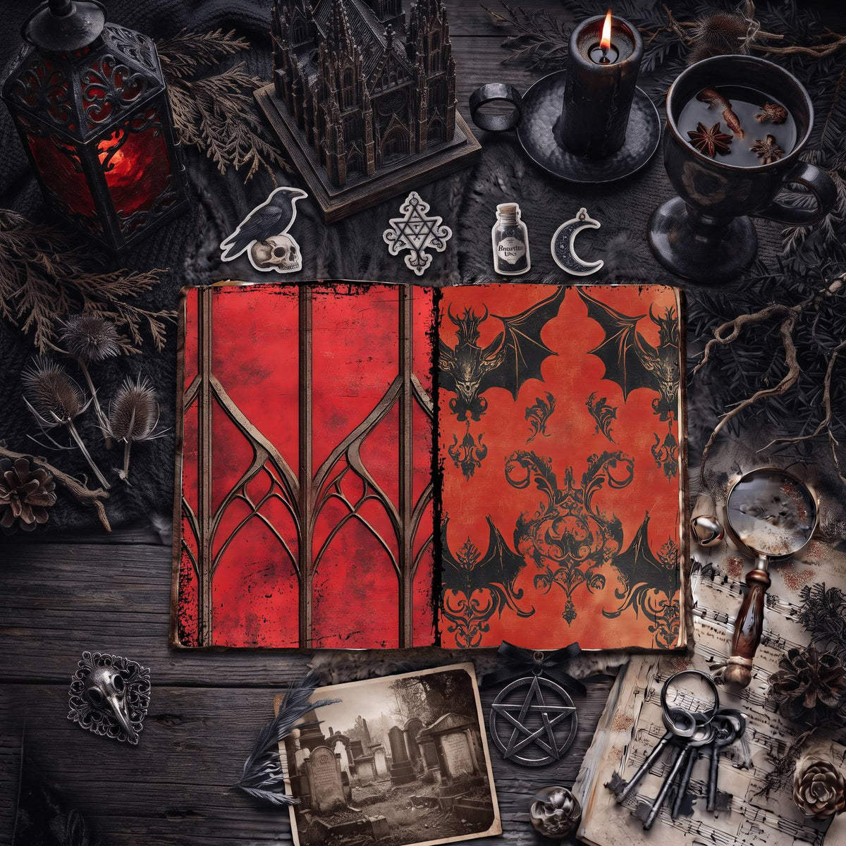 Gothic Digital Papers