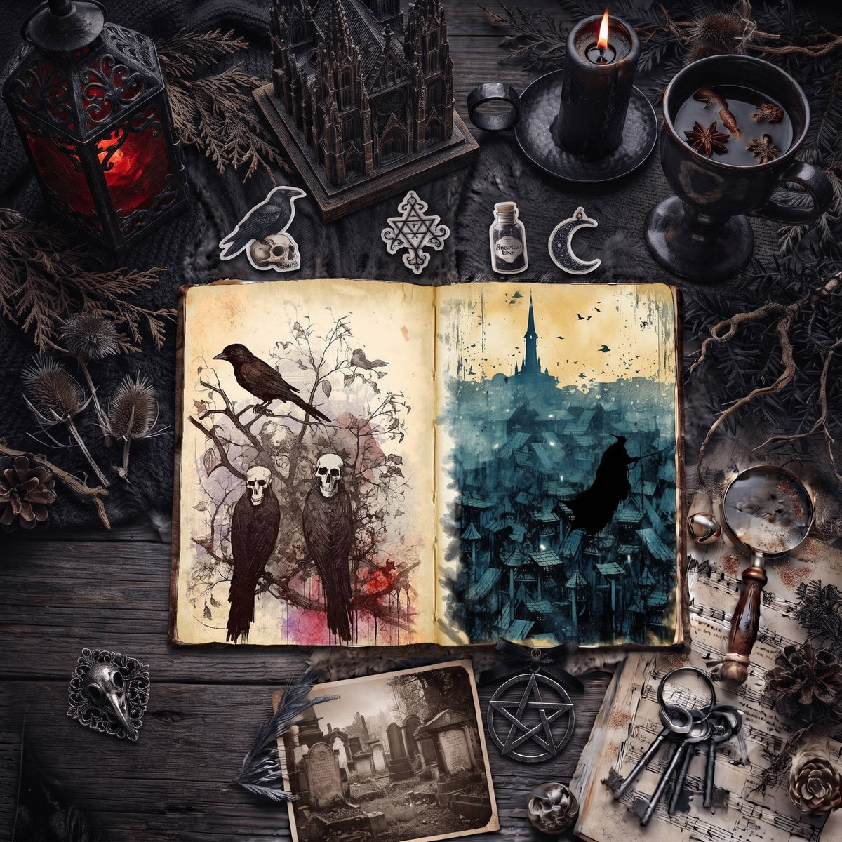 Gothic Digital Papers
