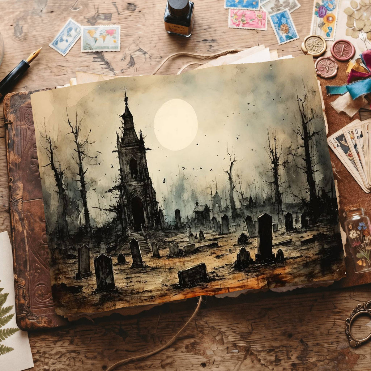 Gothic Digital Papers