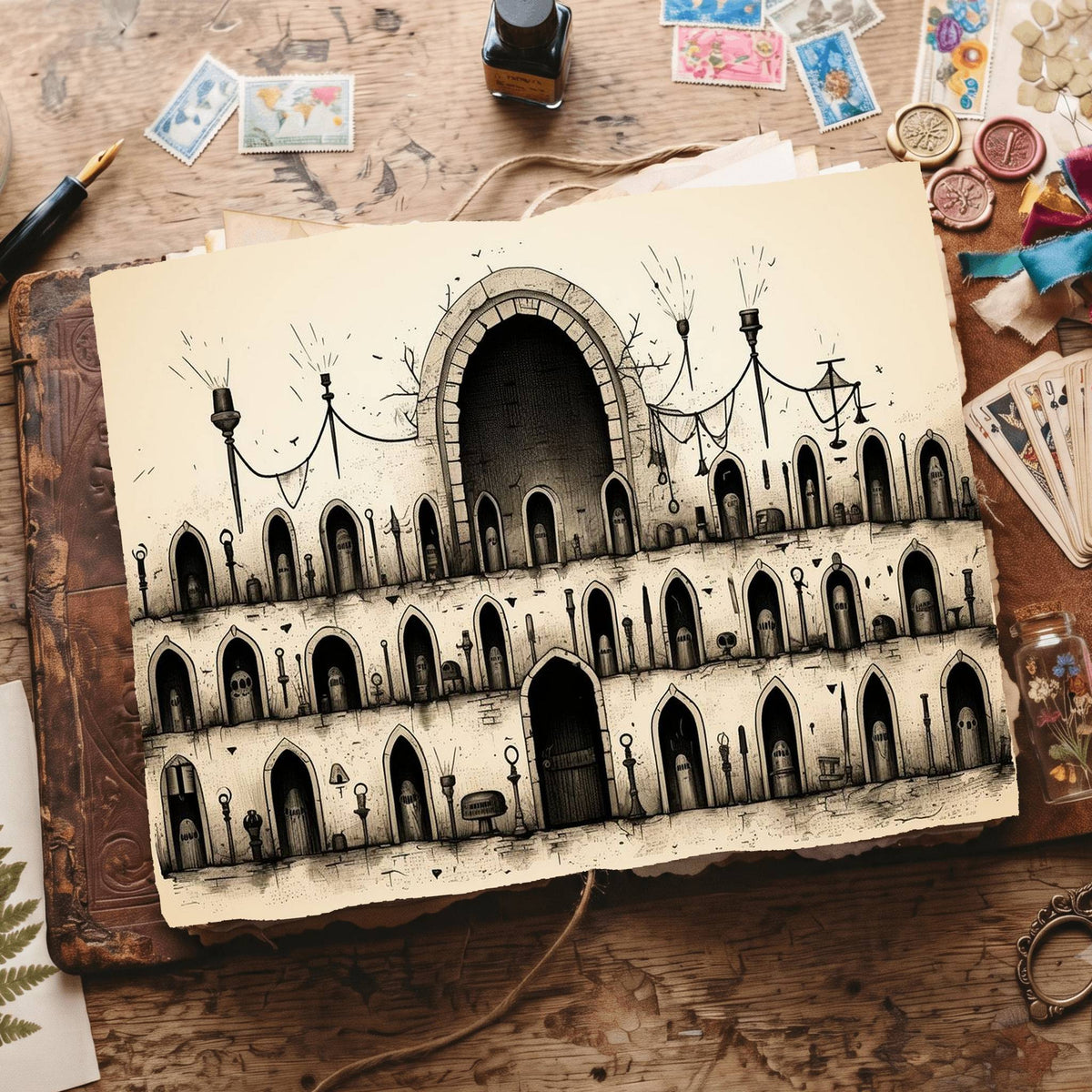 Gothic Digital Papers