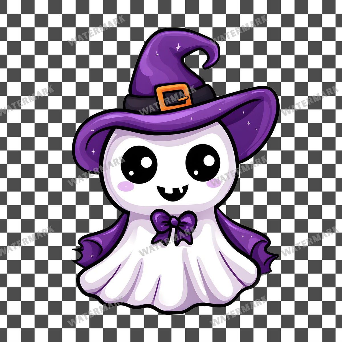 Halloween Kawaii Style Clipart Pngs