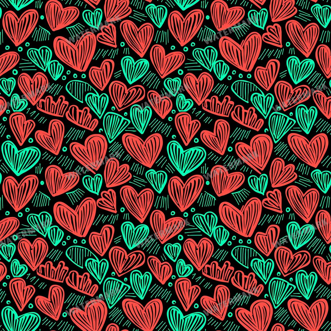 Hearts Seamless Pattern