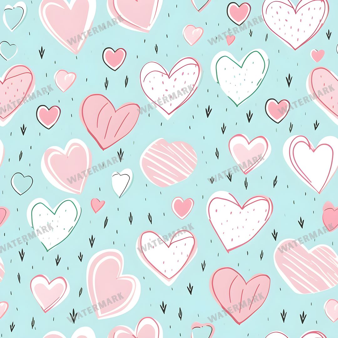 Hearts Seamless Pattern