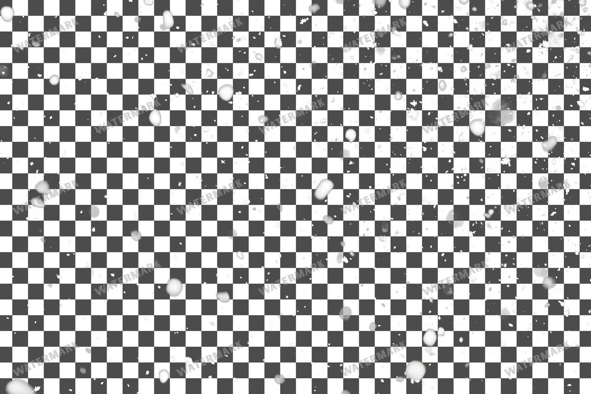 Heavy Snowfall PNG overlay on a transparent checkered background, preview 8