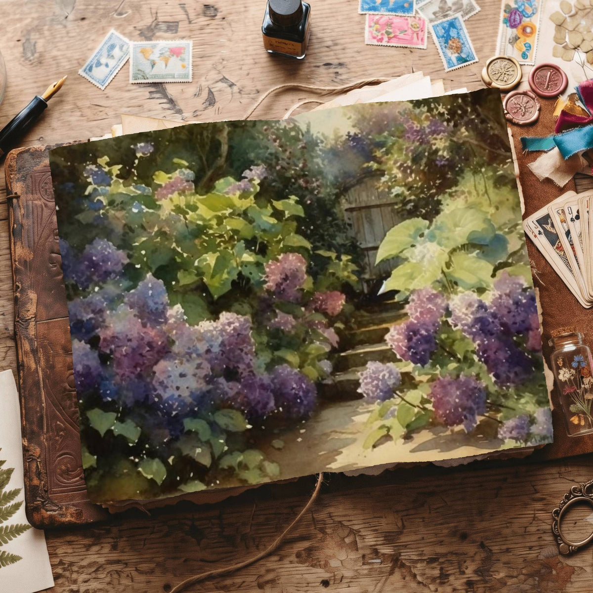 Hydrangea Digital Papers