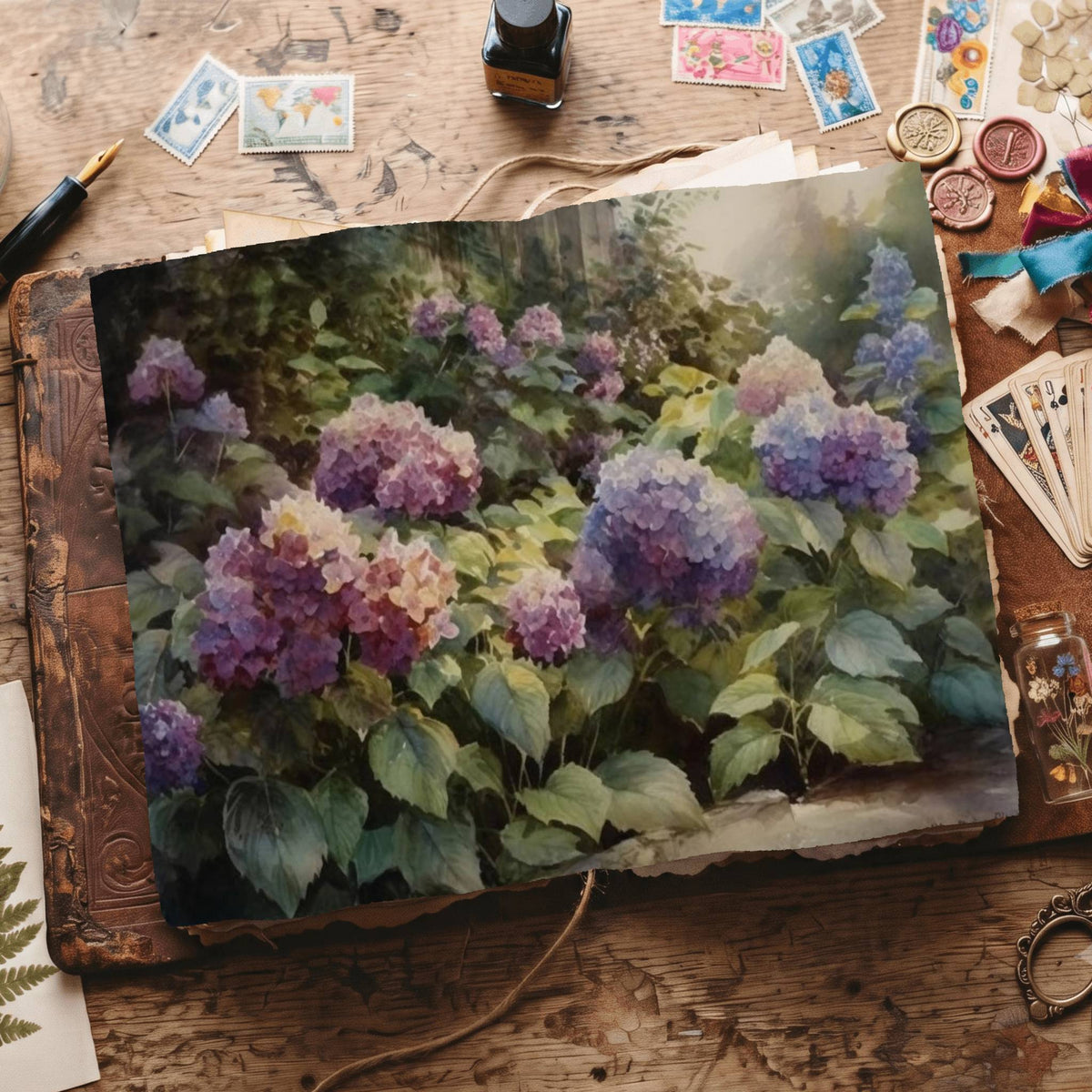 Hydrangea Digital Papers