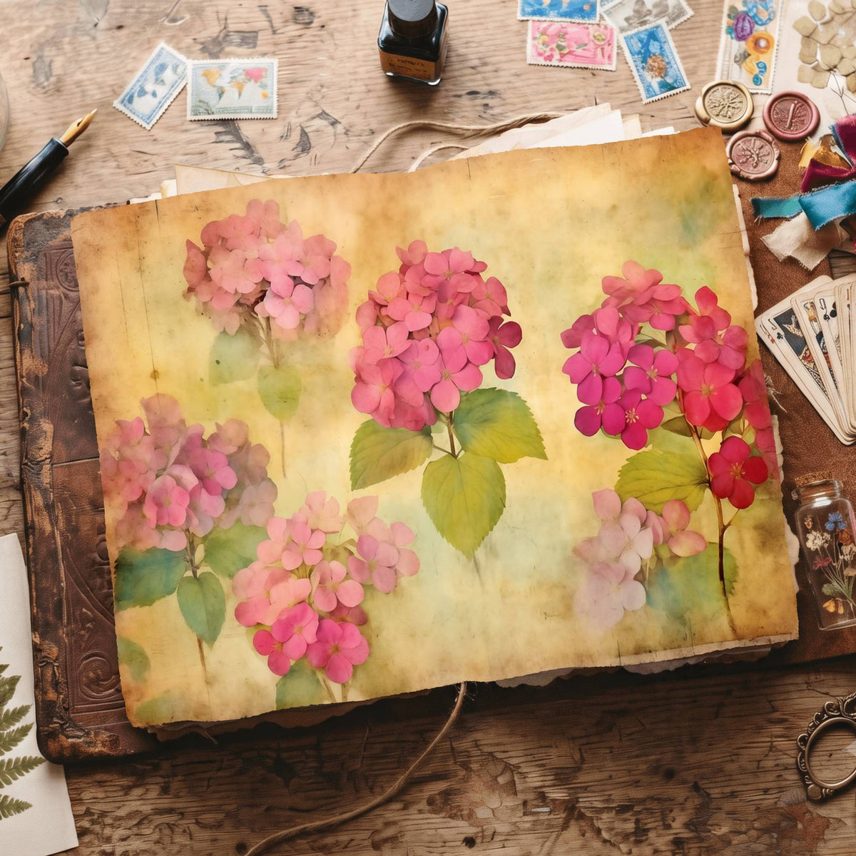 Hydrangea Digital Papers