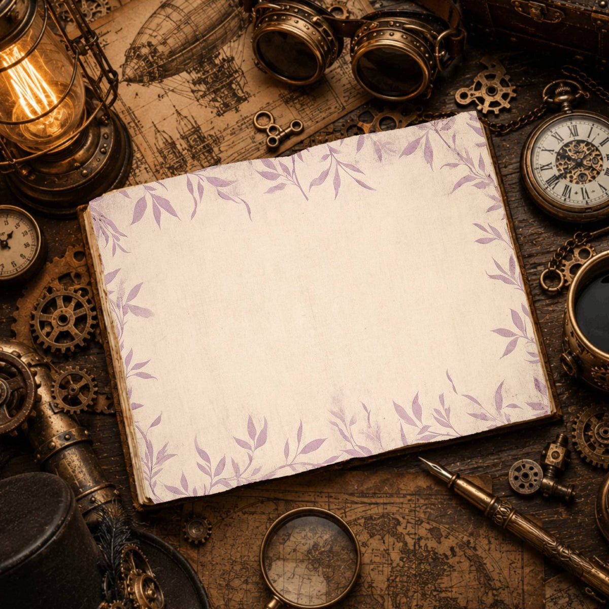 Lavender Leaves Digital Papers