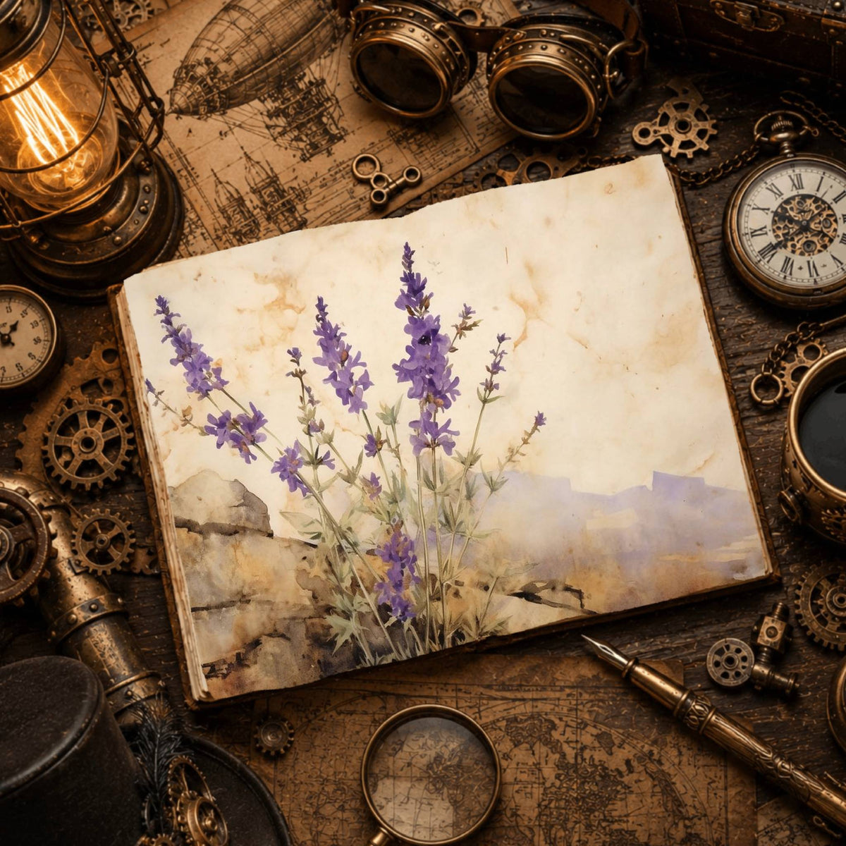 Lavender Digital Papers