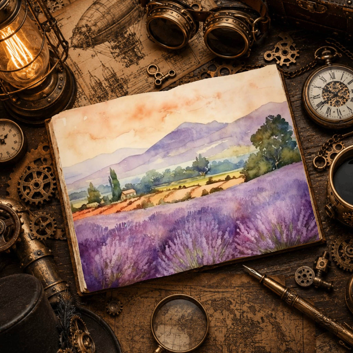 Lavender Digital Papers