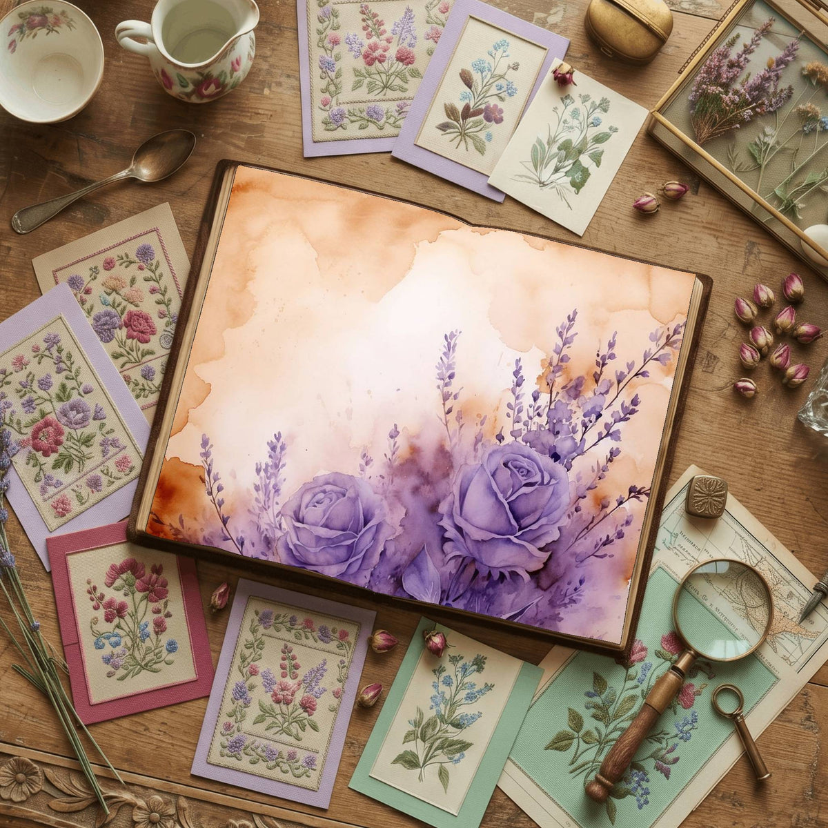 Lavenderroses Digital Papers