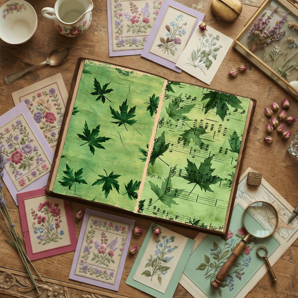 Leaves Digital Papers