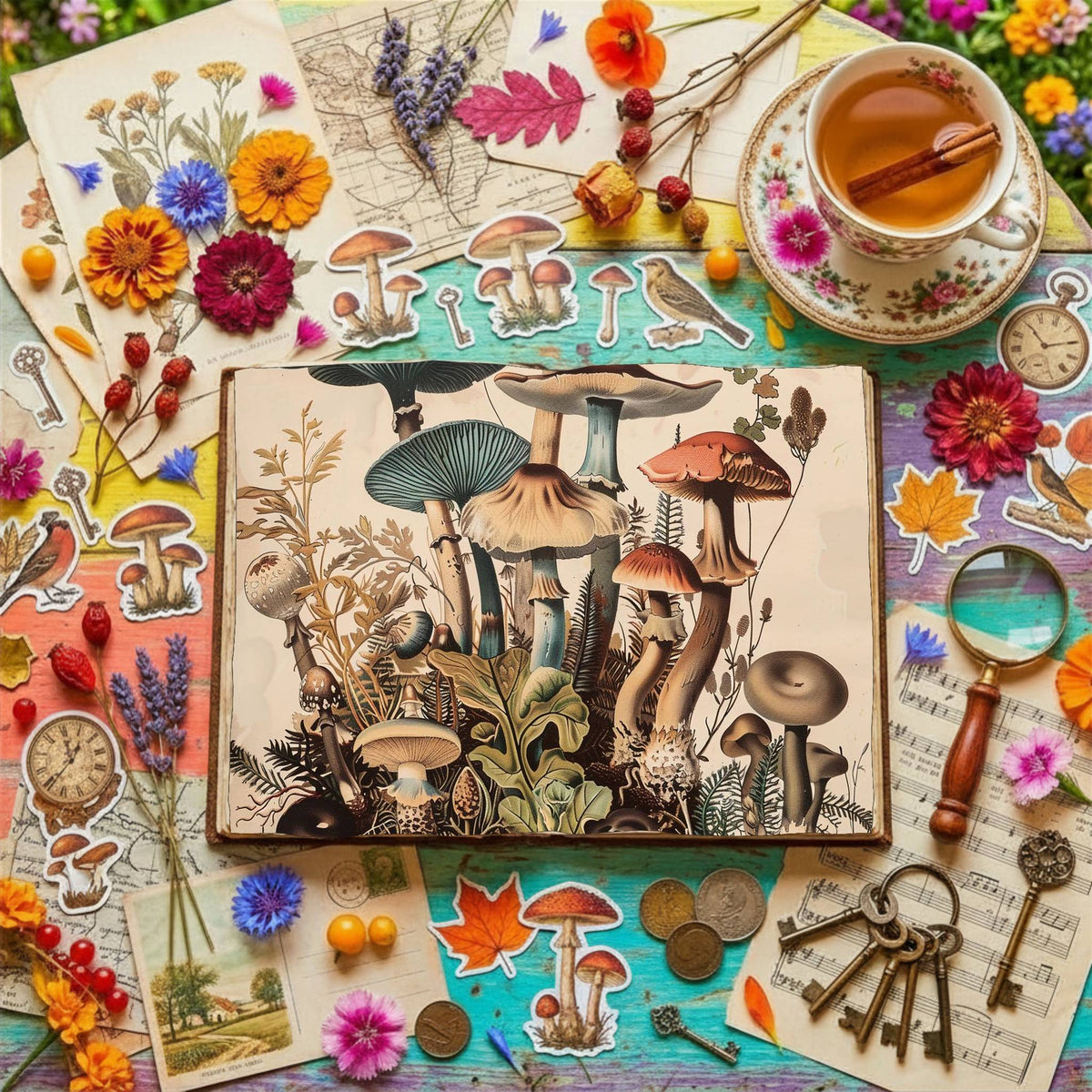 Magic Mushrooms Digital Papers