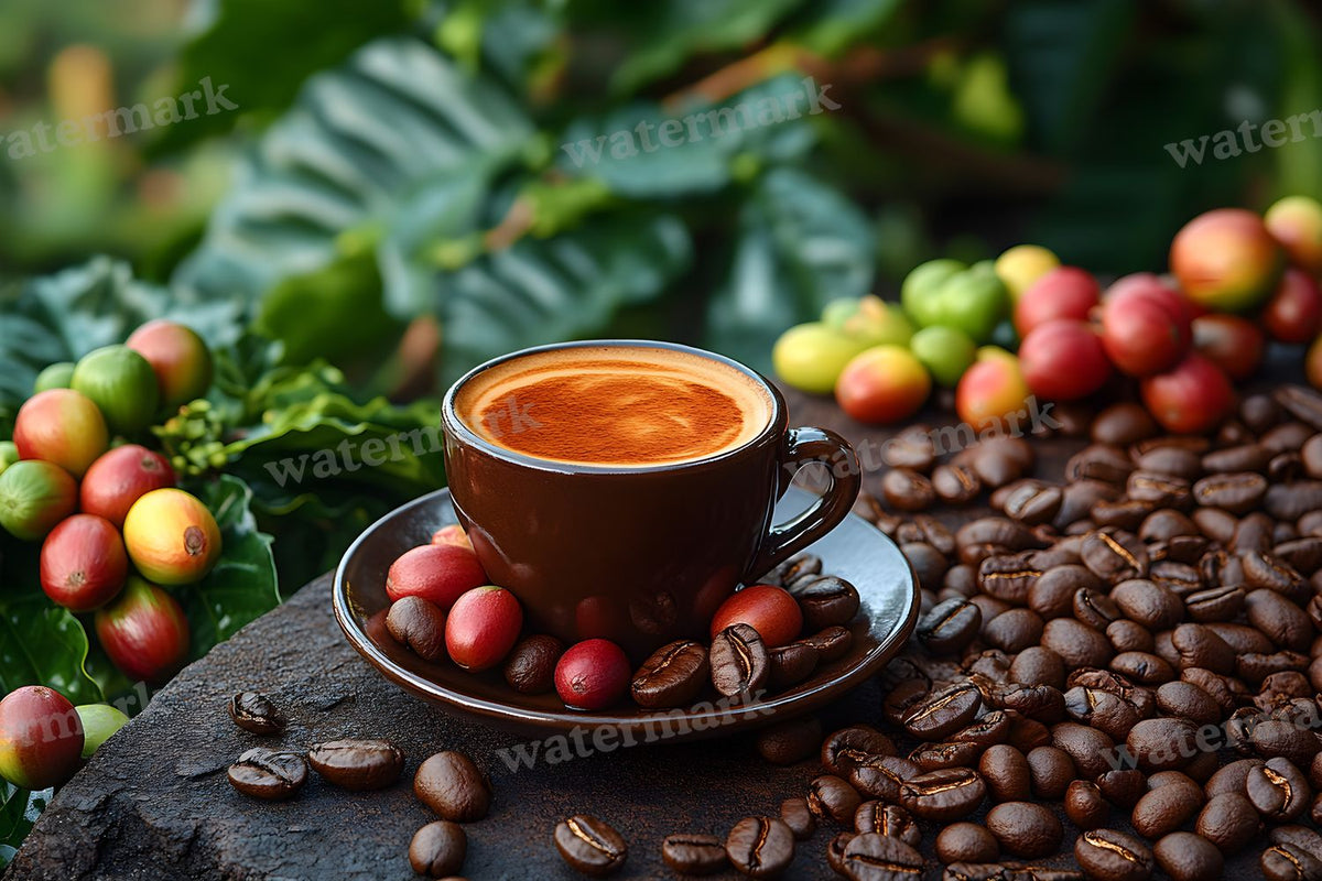 Magical Coffee digital photo backdrop for photo editing, preview 7