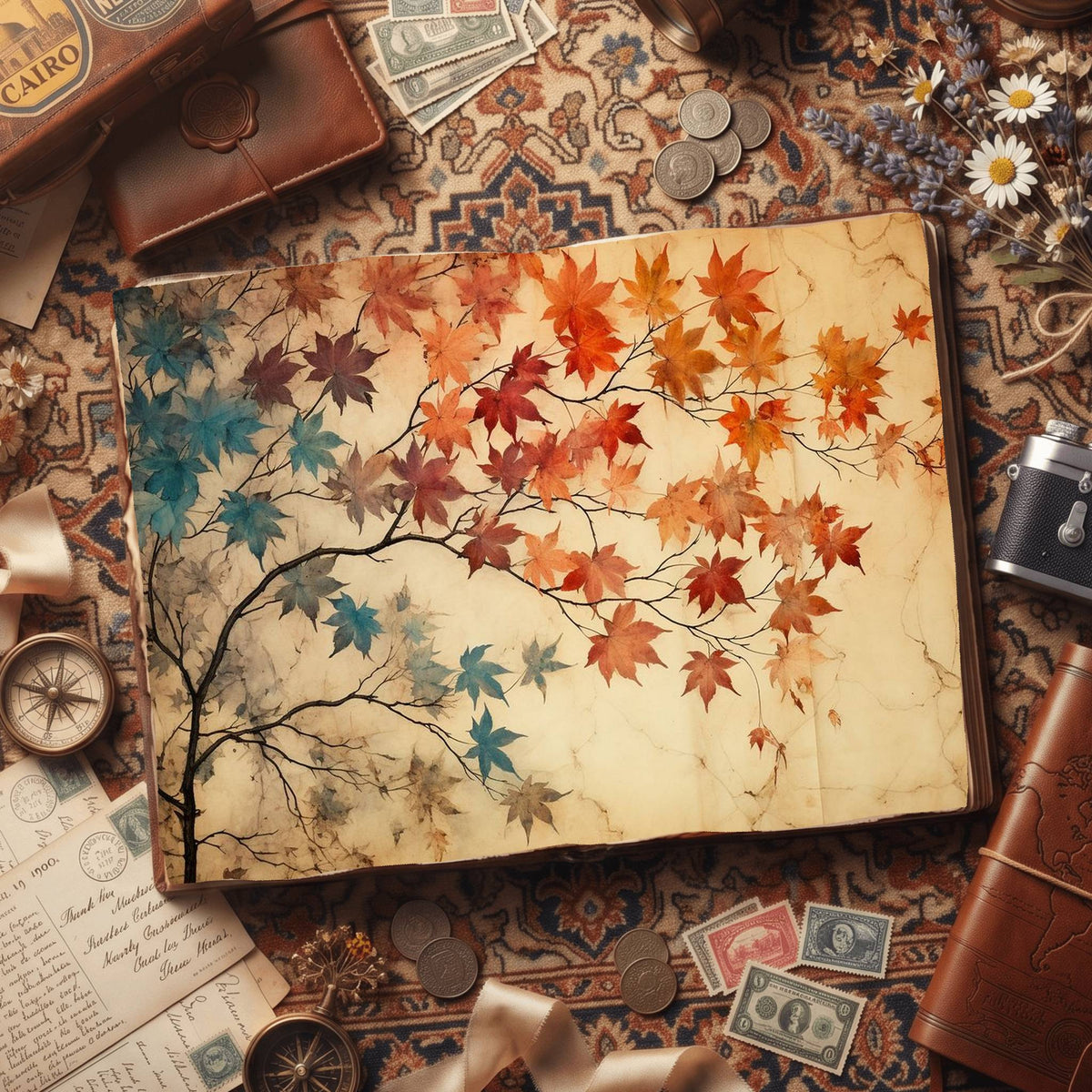 Maple Leaves Digital Papers