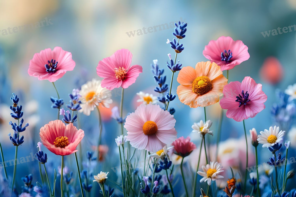 Meadow Dreamscape digital photo backdrop for photo editing, preview 7