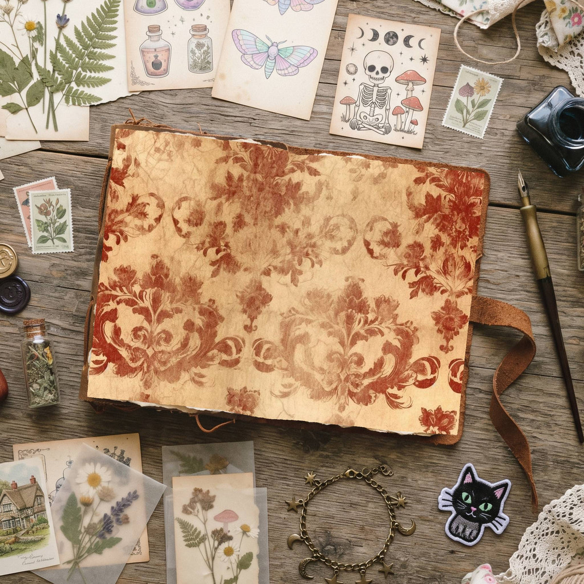 Mixed Damask Digital Papers