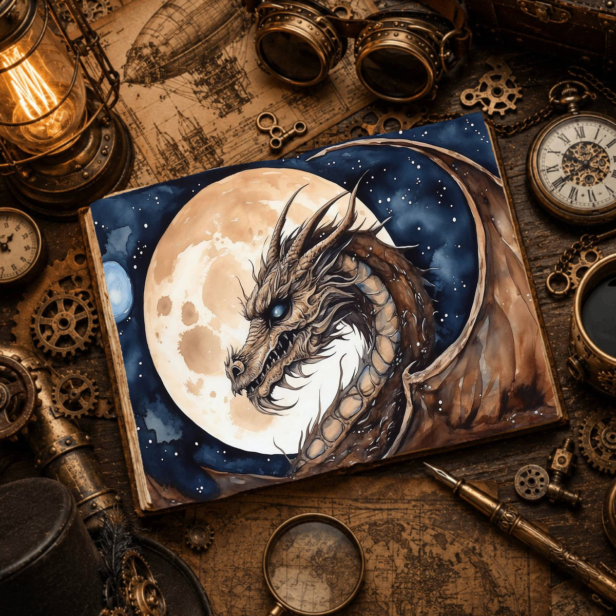 Moon Dragon Digital Papers