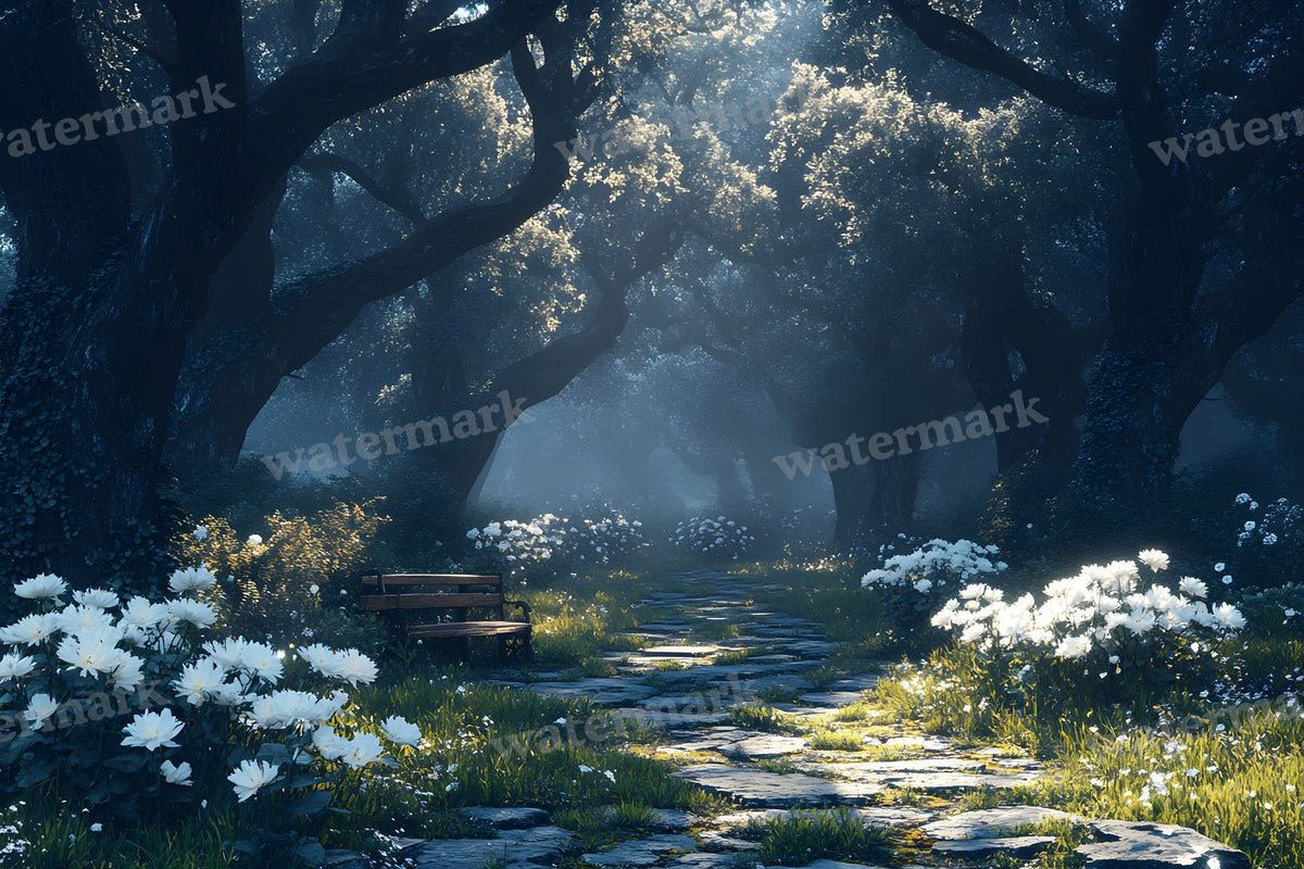 Moonlit Mysteriougarden Backdrop Images
