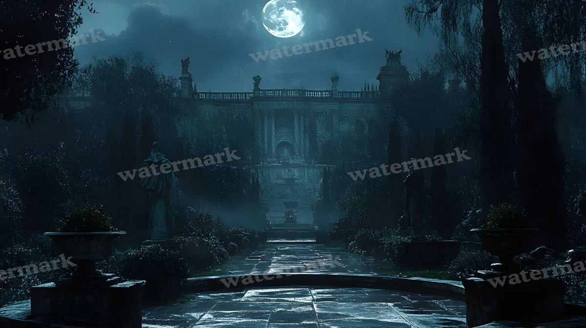 Moonlit Palace Backdrop Images