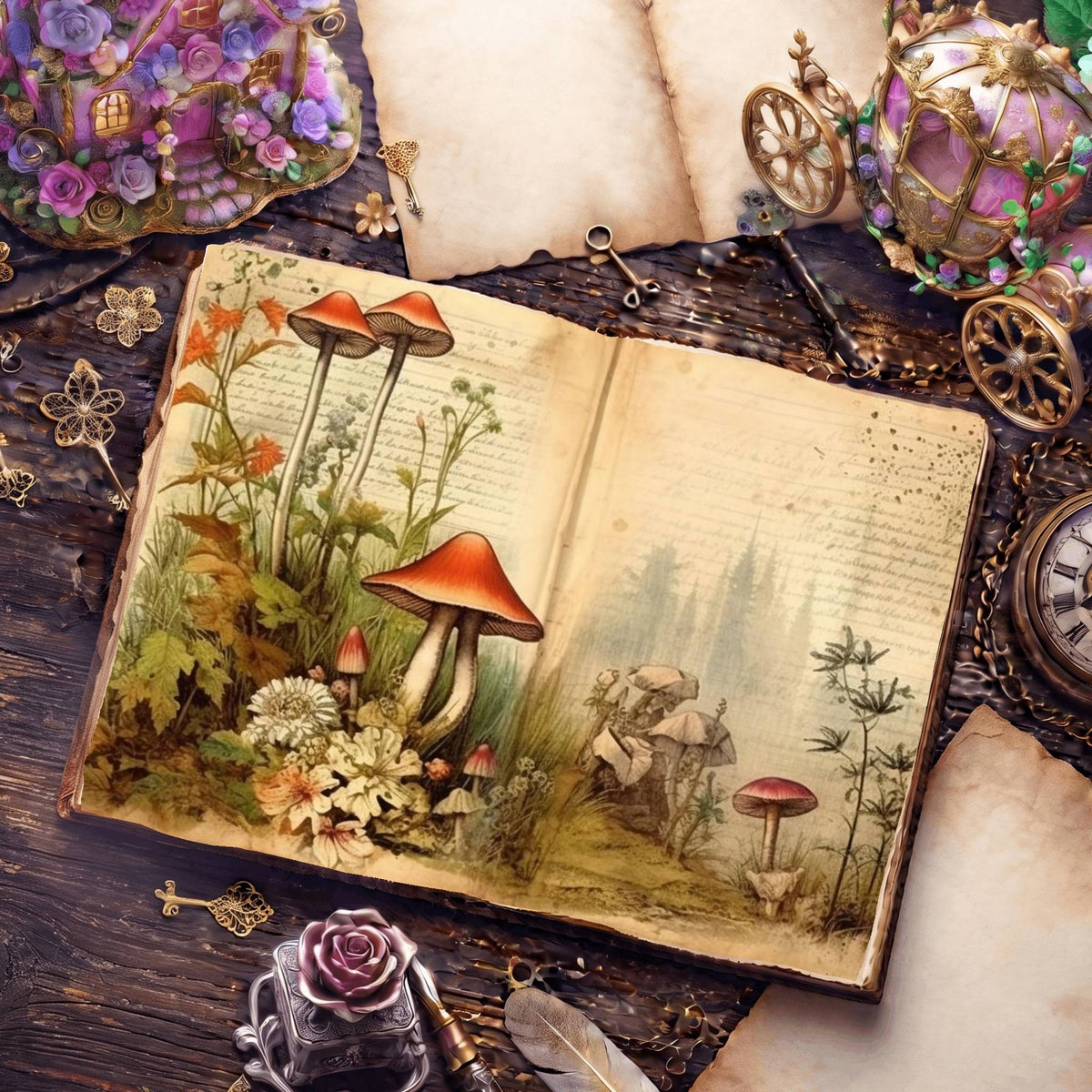 Mushroom Digital Papers