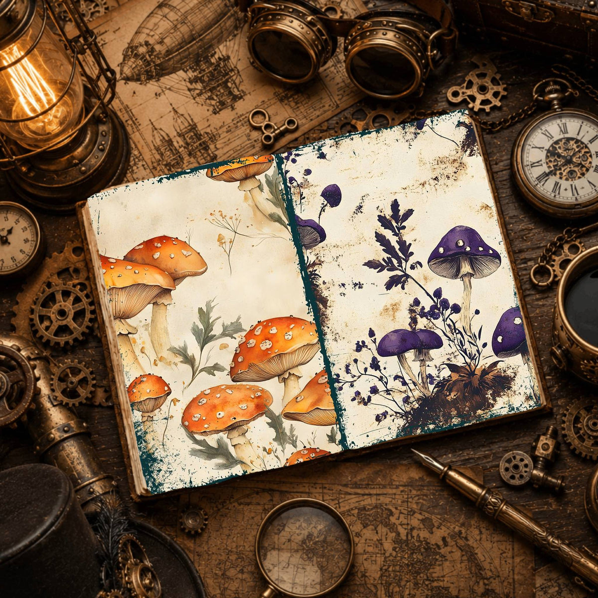 Mushroom Digital Papers