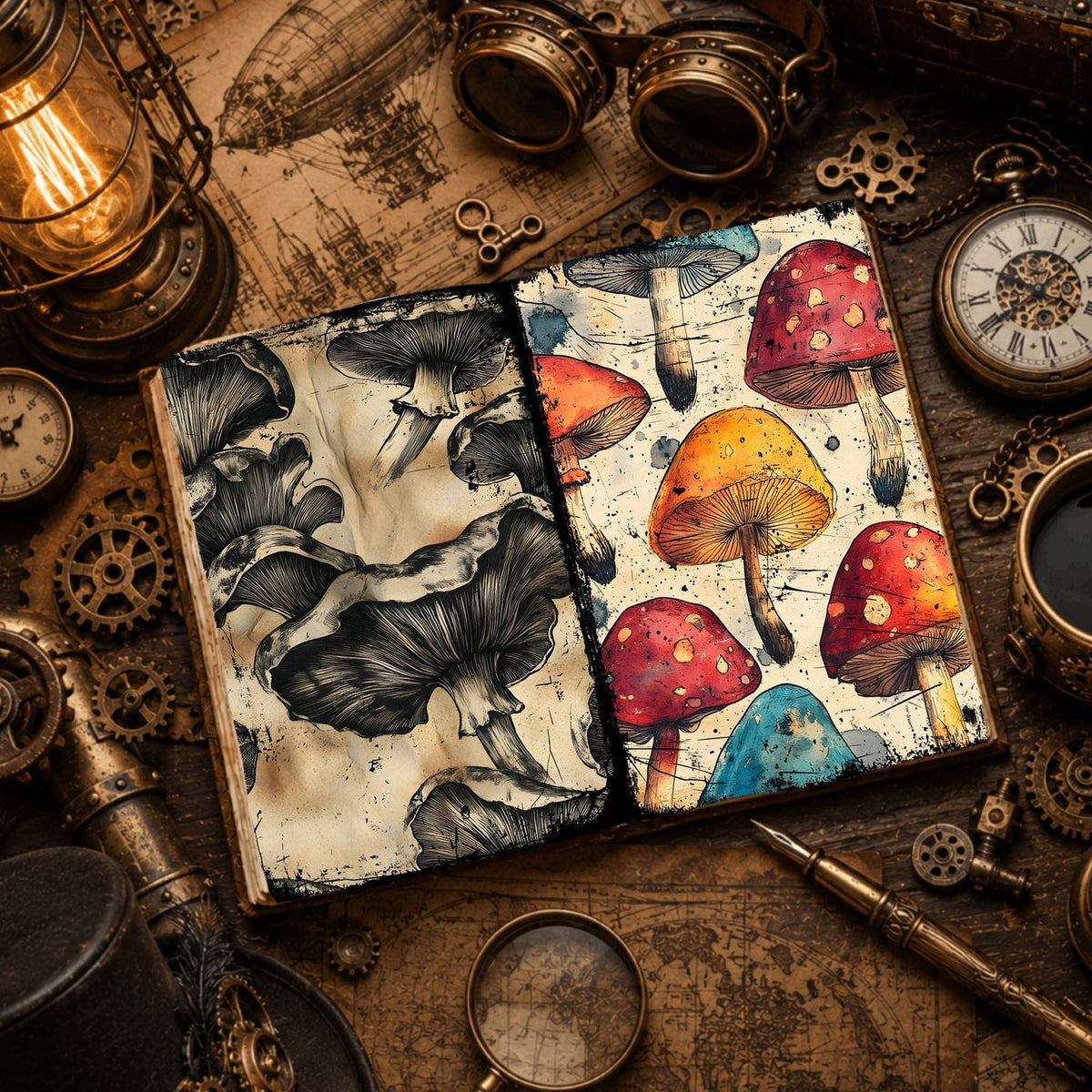 Mushroom Digital Papers