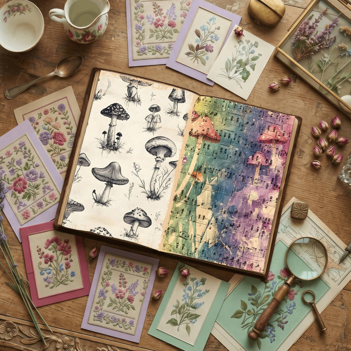 Mushroom Digital Papers