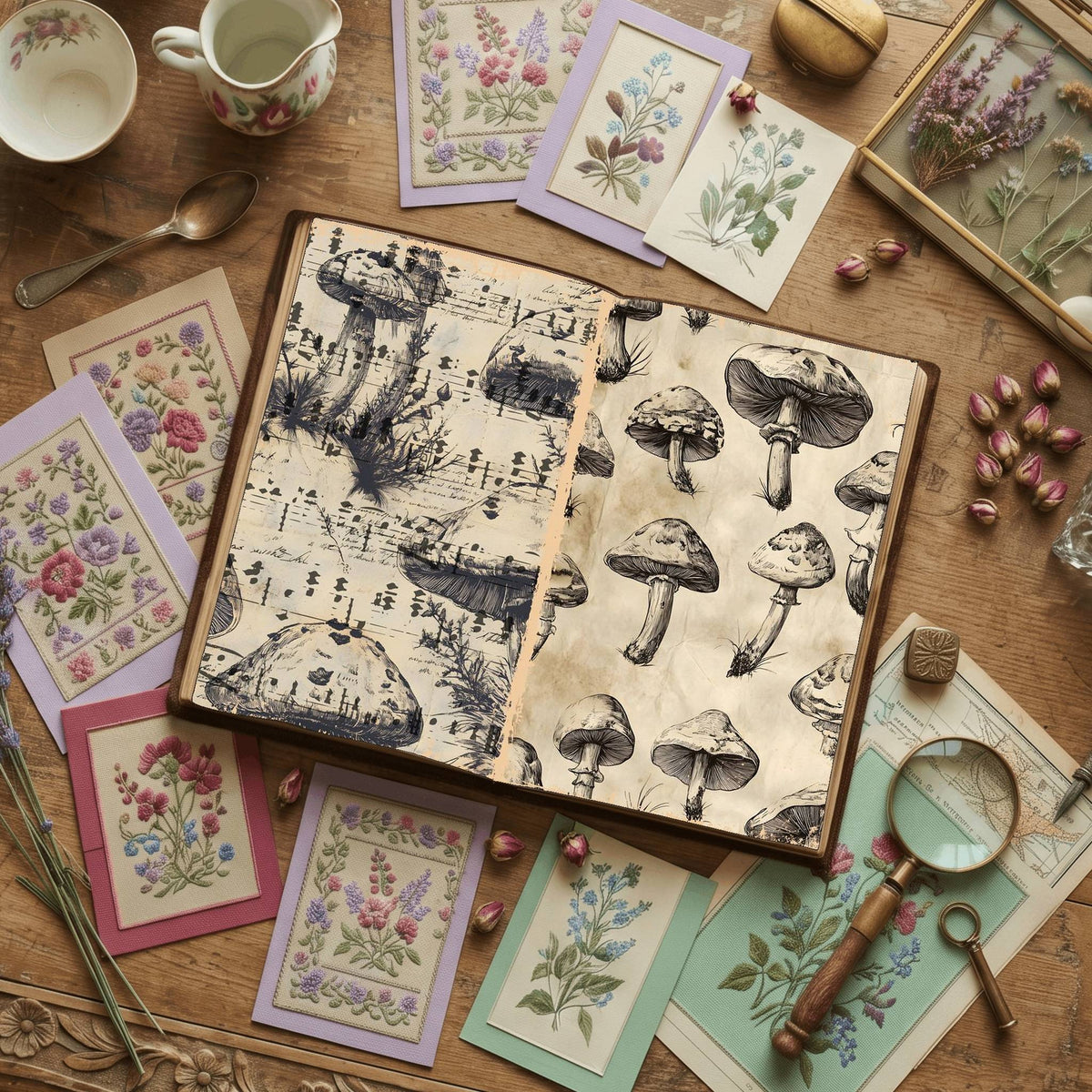 Mushroom Digital Papers