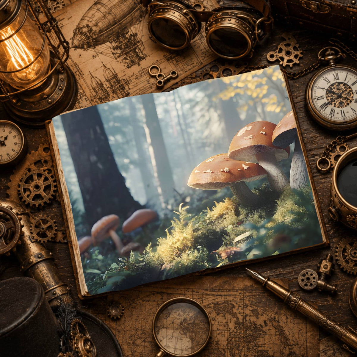 Mushrooms Digital Papers