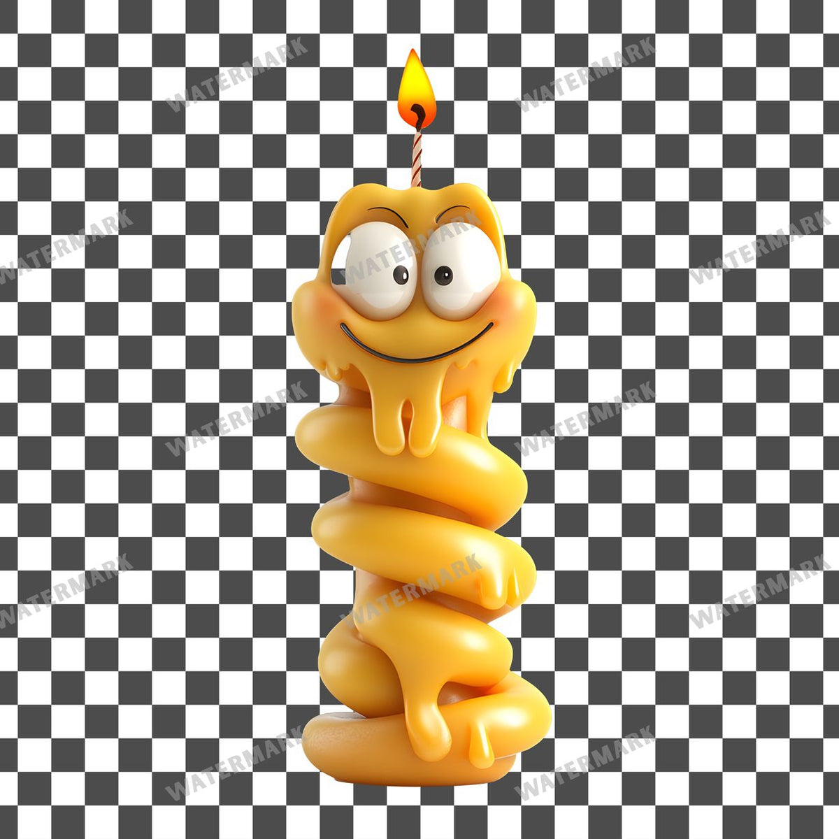 Nervous Birthday Cake clipart PNG on a transparent background, design 8