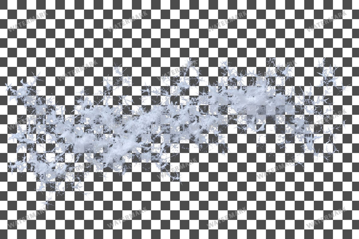 Snowflake Flurry Overlay Swirling Flakes