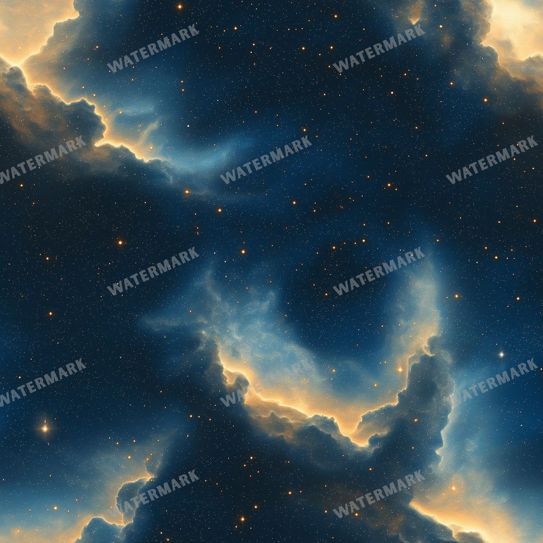 Space And Celestial Seamless Pattern