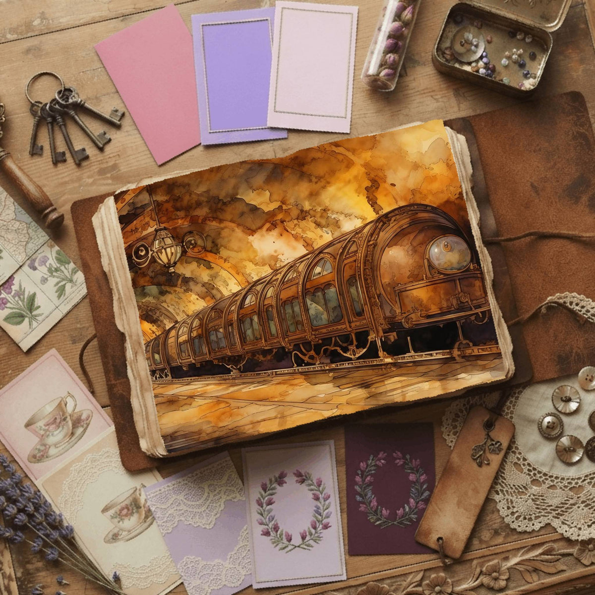 Steampunk Digital Papers