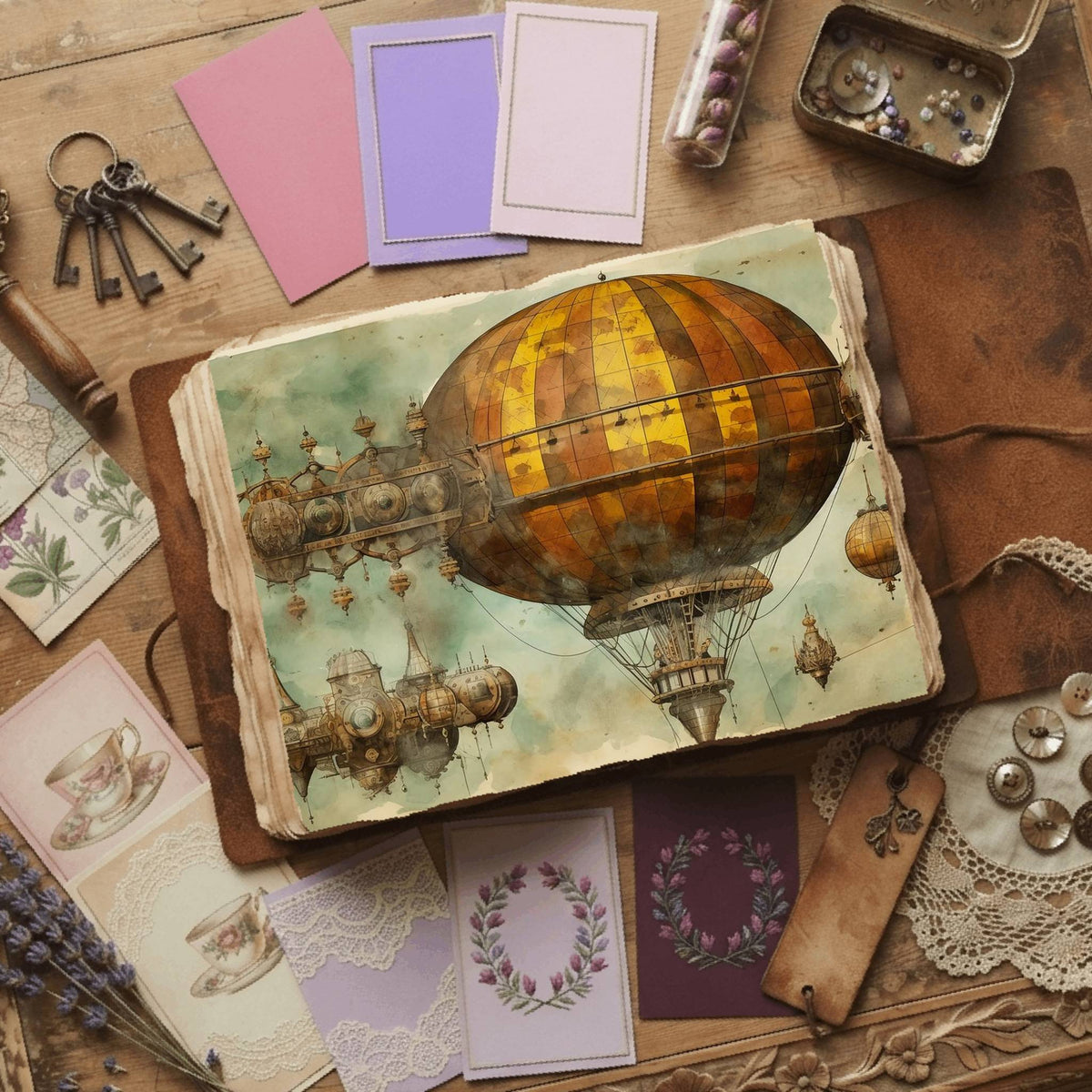 Steampunk Digital Papers