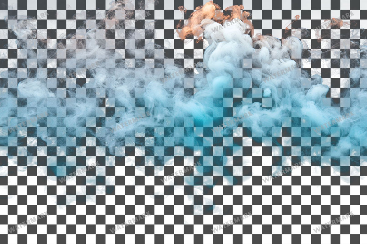 Teal Ink Drop Diffusing Color Transparent Overlay Pngs
